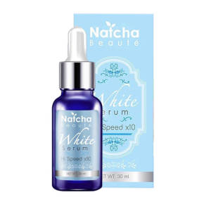 เซรั่มณัชชา Natcha Beaute White Serum ไวท์เซรั่มลดฝ้า กระ สิว หน้าเนียนเด้งขาวกระจ่างใส ชุด 1 ขวด ขวดใหญ่ 30ml